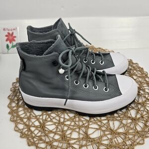 Converse Chuck Taylor All Star Lugged Winter High GTX Limestone Grey Women’s 7.5
